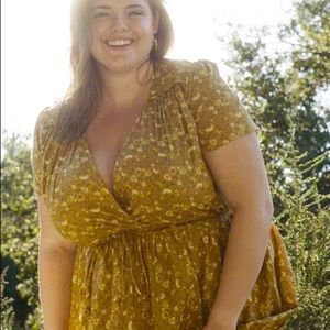 Christy Dawn The Dawn Dress in Goldenrod 1X Plus